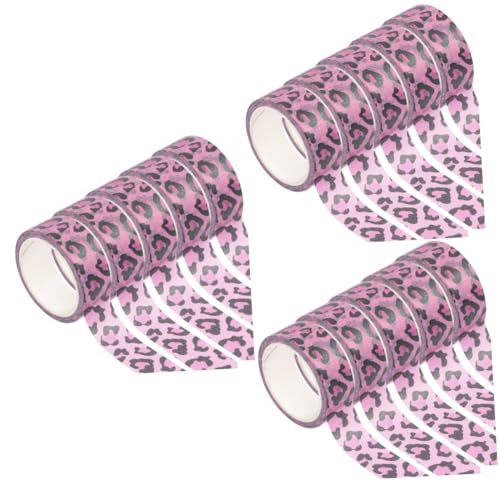 SHINEOFI 3 Sätze Papier Klebeband Hundekotbeutel Wickeln Spender Haustier Schermaschinen Nadelstreifen Bausatz Tagebuchband Aufkleber Dekoratives Klebeband Diy-bänder 5 Rollen * 3 von SHINEOFI