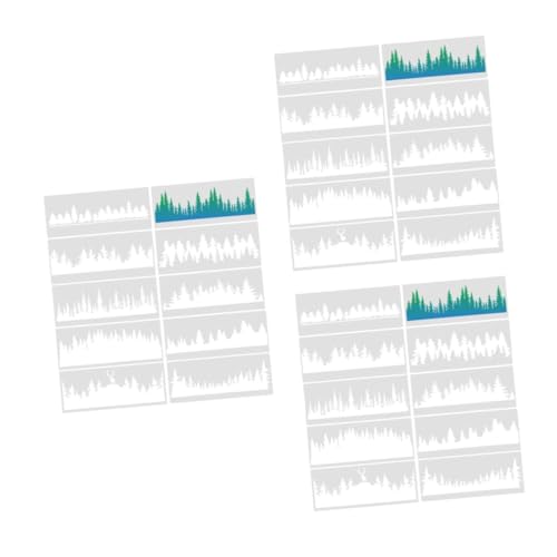 SHINEOFI 3 Sätze Weihnachtsbaum-vorlage Individuelle Schablonen Zum Malen Große Schablonen Zum Malen Von Wänden Schablonen Zum Malen Auf Holz Schablone Für Handwerk Plastik 10 Stück * 3 von SHINEOFI