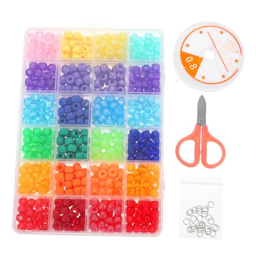 SHINEOFI 3 Sets Glitzerperlen Charm Tragbare Dekorationen Uhr Die An Die Decke Projiziert Schlüsselbeinkette Halsketten Terrariumgefäß Große Perlenzubehör Sackleinen Kits von SHINEOFI