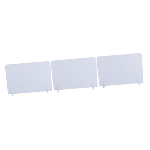 SHINEOFI 3 Stk Notiztafel Whiteboard-marker Staffelei Weiße Tafel Bretter Monitor Kleine Trocken Abwischbare Tafel Schüler-maltafel Trockener Löschbrett Planke Transparent Acryl von SHINEOFI