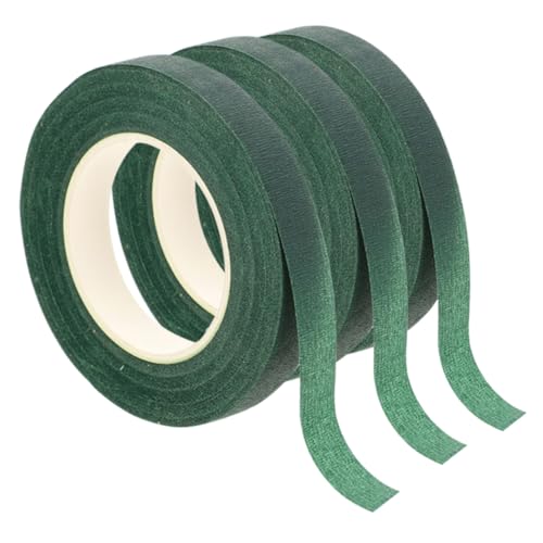 SHINEOFI 3 Stück Blumenstrauß Grünes Klebeband Gartenzubehör Klebeband Für Blumensträuße Grünes Klebeband Für Pflanzen Pflanzenzubehör Blumenband Für Den Innenbereich von SHINEOFI