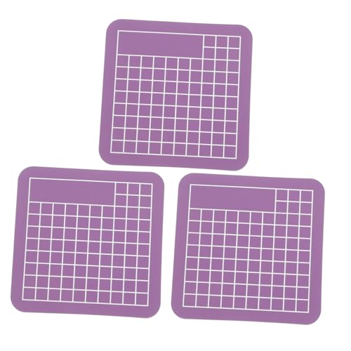 SHINEOFI 3 Stück cutting mat kunststoffmatte Schneidematte für Modellbau Handwerksmatte craft mat Schneidebrett aus Kartenmatte Schneidematten für Gravurkunst Nählineal Violett von SHINEOFI