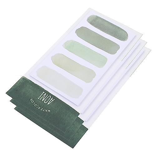 SHINEOFI 3 Stück tragbare Notizblöcke büromaterial office supplies bürogadges office zubehör Klemmbretter Pastell Klebestreifen Haftnotizen zerreißbare Notizblöcke Papier Light Green von SHINEOFI