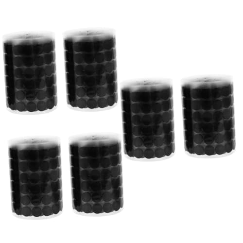 SHINEOFI 3000 Paare Selbstklebender Klettpunkte Klebeband mit Klebepunkten bürogadges doppelseitige klebepunkte Klassenzimmer Punktband Klettband mit Punkten Nylon Black von SHINEOFI