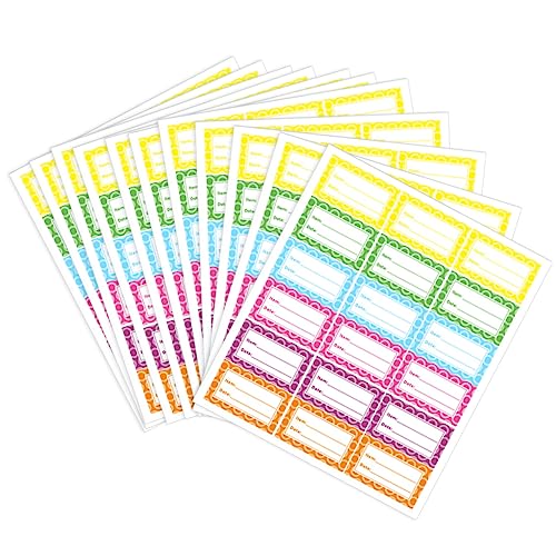 SHINEOFI 360 Stk Etikettenaufkleber Einfrieren Etiketten Für Flaschen Lebensmittelklassifizierungsaufkleber Kühlschrank Lebensmitteletiketten Für Kühlschränke Synthetisches Papier Colorful von SHINEOFI