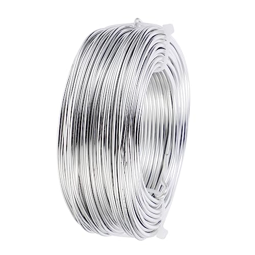 SHINEOFI 3mm Biegsamer Aluminiumdraht Für Schmuck Und Bastelarbeiten Silberne Rolle Ideal Für Drahtskulpturen Armbänder Schmuckherstellung Und Designs von SHINEOFI