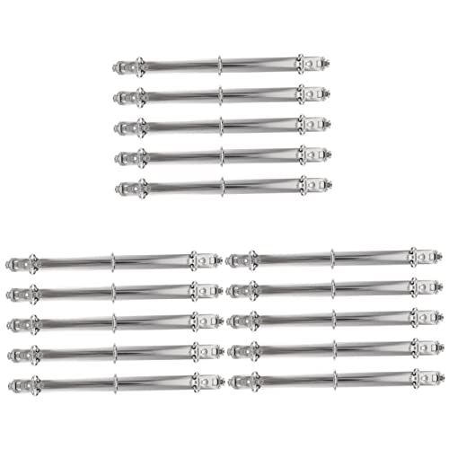 SHINEOFI 3sets Mappe Schwarzer Ordner Runde Hefter Bindemittel Ordner-organizer Bindemechanismus Diy Binder Ringe Bindende Rückenkämme Hefter Mit Losen Blättern Weißnickel Silver 5pcs*3 von SHINEOFI