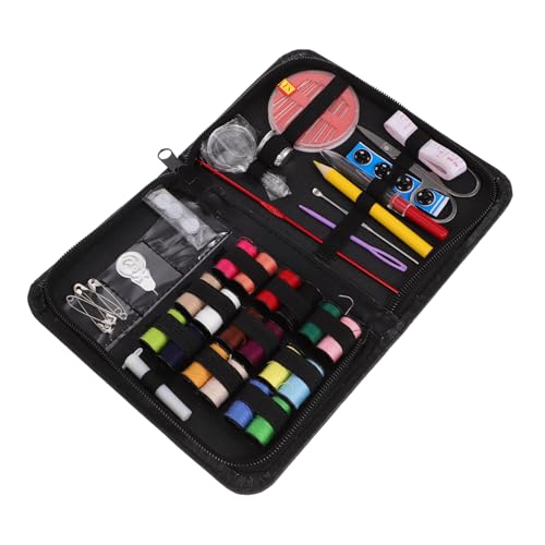 SHINEOFI 4 Sätze Flickzeug nähset für nähzeug Set nähkasten nähkoffer nähmaschinen zubehör Sewing Box Flick- und Nähnadeln Quilling-Set Nähset für Erwachsene Garnnadeletui Leder von SHINEOFI