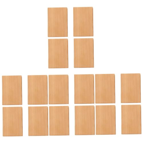 SHINEOFI 4 Sätze Geschnitztes Holzblockspielzeug Building Blocks for Naturholz Holzstücke Diy-blöcke Schnitzen Diy-kits Materialien Aus Holzblöcken Unfertiger Holzblock 4 Stück * 4 von SHINEOFI