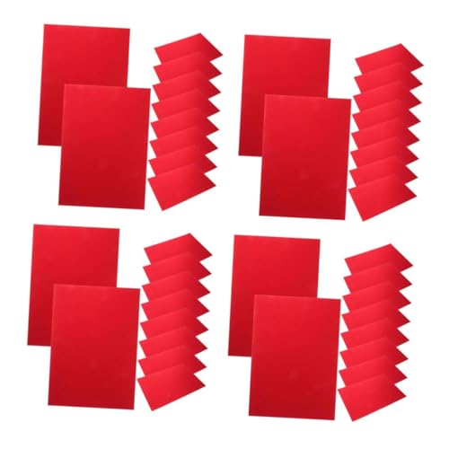 SHINEOFI 4 Sätze Glitzerpapier Funkelnpapier Roter Glitzerpapierkarton Glitzerkartonpapier Glitzerpapier Zum Basteln Glänzendes Origami-papier Glänzendes Papier Papier Rot 10 Stück * 4 von SHINEOFI