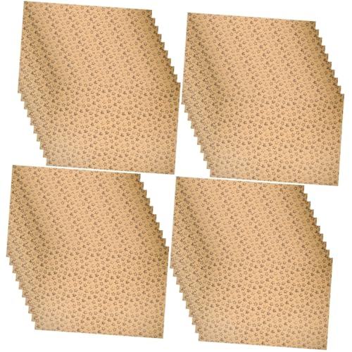 SHINEOFI 4 Sätze Kraft-geschenkpapier Schwarzes Geschenkpapier Band Geschenkpapier Zum Geburtstag Packpapier Zum Geburtstag Packpapiere Aus Kraft Braune Packpapiere Kraftpapier 10 Stück * 4 von SHINEOFI