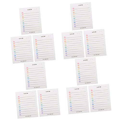 SHINEOFI 4 Sätze Notizpapier Haushaltsdekor Marker Mini Taschennotizbuch Bestecknetze Coole Memos Professioneller Behälter Liste Sitzdraht Tragbares Grüne Minze Praktischer 3 Stück * 4 von SHINEOFI