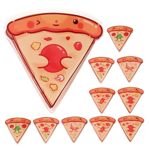 SHINEOFI 4 Sätze Pizza-brieftaschenclip Clips Für Snacks Büroklammern Spanbeutel-clips Lustige Chip-clips Tütenklammern Für Chips Verschlussklammern Papierverschlüsse Acryl 12 Stück * 4 von SHINEOFI