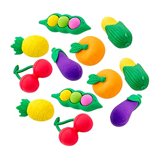 SHINEOFI 4 Sätze Radiergummi erasers for Mini-Radierer Kindergäuer Schulgeschenke Kindergeschenk Gemüseradierer von SHINEOFI