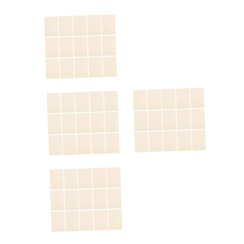 SHINEOFI 4 Sätze Rechteckige Holzspäne Sublimations-lesezeichen-rohlinge Papier Sämischleder Lesezeichen Quasten Leerer Schlüsselanhänger Leerzeichen Unterlage Saxophon Beige 15 Stück * 4 von SHINEOFI