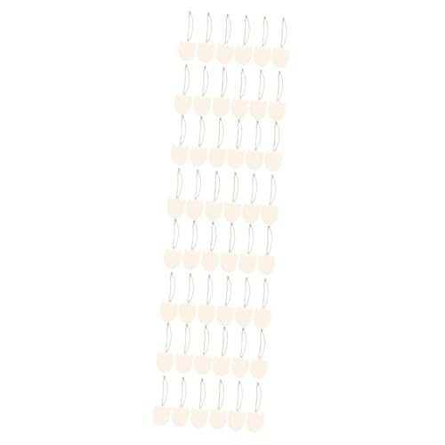 SHINEOFI 4 Sätze Tulpenholzspäne Diy Holzdekoration Unvollendete Holzstücke Tulpenform Holzanhänger Holzornamente Für Küche Holzchips Selber Machen Unfertige Holzspäne Khaki 20 Stück * 4 von SHINEOFI