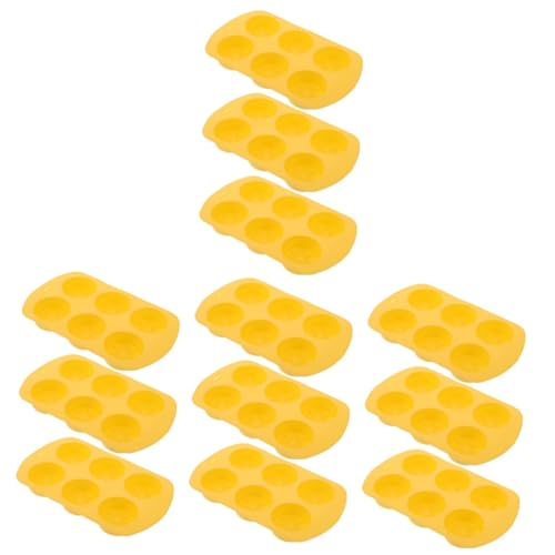 SHINEOFI 4 Sätze Zitronenform Giesform Soufleförmchen Seifenform Kerzenformen Silikonmuffinformen Werkzeuge Zur Kerzenherstellung Formen Zur Kerzenherstellung Kieselgel Yellow 3 Stück * 4 von SHINEOFI