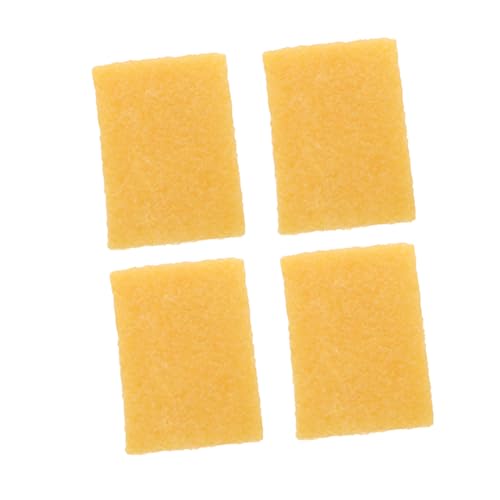 SHINEOFI 4 Stück Kunst Reinigungstuch Klebstoffentferner Dichtmittelentferner Feuchtigkeitsspendender Reiniger Rostentferner Whiteboard-radierer Scheuernder Reinigungsstab Yellow Gummi von SHINEOFI