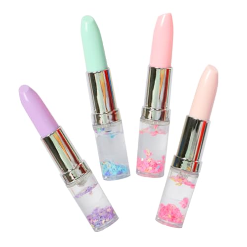 SHINEOFI 4 Stück Lippenstift-gelstift Kreative Stifte Lippenstiftstifte Als Partygeschenke Lustige Stifte Glatte Schreibstifte Lippenstift Kugelschreiber Süße Stifte Neuheit-stifte Plastik von SHINEOFI