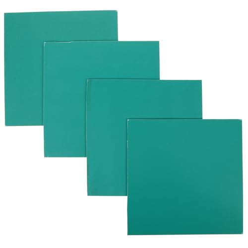 SHINEOFI 4 Stück Offsetdruckplatte Gravurplatte Gravurpads Handwerklicher Teller Druckbrett Schneidebrett Gravieren Kunststofftheken Druckkunststoffplatte Diy-versorgung Green Pvc von SHINEOFI