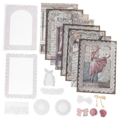 SHINEOFI 40 Stück Handbuch-materialpaket Sammelalbum Liefert Scrapbooking Punkt Tagebuch-kit Thematisiert Zeitschrift Müll Journaling-kit Papier Schrott Aufkleber Bausätze Leer Das Haustier von SHINEOFI