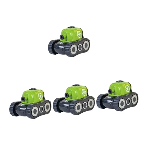 SHINEOFI 4Pcs Cartoon Handkurbel Bleistiftspitzer Kindergarten Lernutensilien (grüner Tank) bleistift anspitzer bleistiftanspitzer Werkzeuge biegsame Stifte Studentenversorgung Green von SHINEOFI