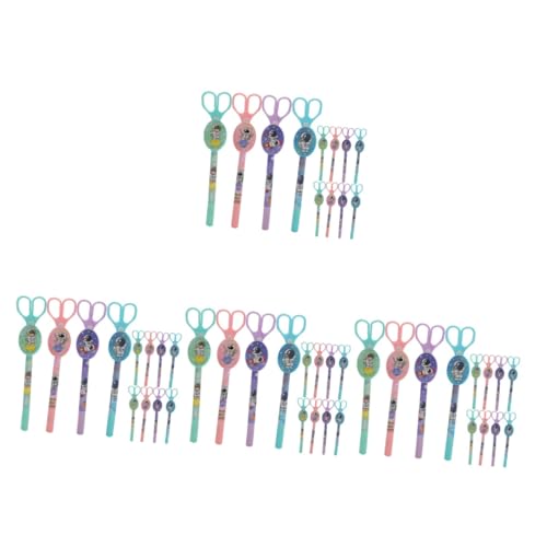 SHINEOFI 4Sets Schere Gelstift Kugelschreiber Gel Tintenstifte Kindergeschenke Kinderschere Füllfederhalter Kindergeschenke Schulschreibwaren Für Schüler Schreibstifte Tragbarer 12pcs*4 von SHINEOFI