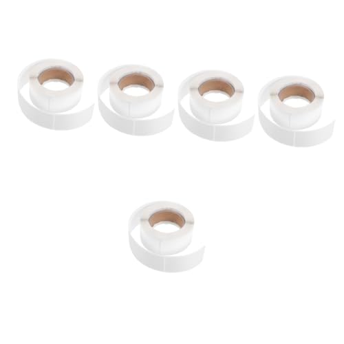 SHINEOFI 5 Rollen Selbstklebendes Etikett Leer Etiketten Aufkleber Klebrig Klebestreifen Tags Sortieren Papier Weiß SHINEOFI 5 Rollen Selbstklebendes Etikett Leer Etiketten Aufkleber Klebrig Klebestreifen Tags Sortieren Papier Weiß von SHINEOFI