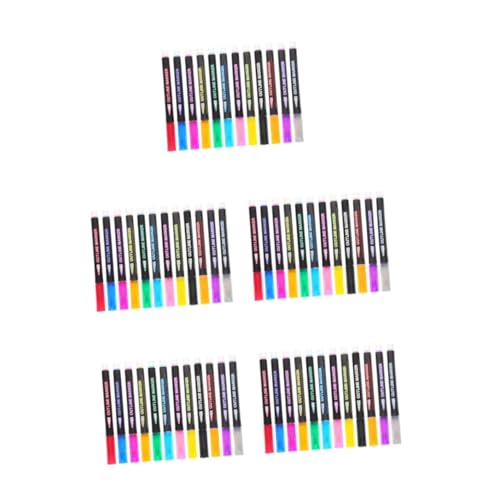 SHINEOFI 5 Sätze 5 Sets Handkonto Fluoreszierender Stift Malstifte Glitzermarker Bunte Markierstifte Glitzerstifte Marker Ästhetische Glitzerstifte Graffiti Zubehör 12 Stück * 5 von SHINEOFI