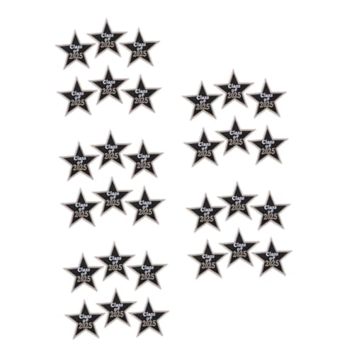 SHINEOFI 5 Sätze Bestickter Stoffaufnäher Stickaufkleber DIY Abschluss Aufnäher DIY Kleidung Abschluss Aufnäher Abschluss Aufnäher Für Jacken Abschluss Aufnäher Für 6 Stück * 5 von SHINEOFI