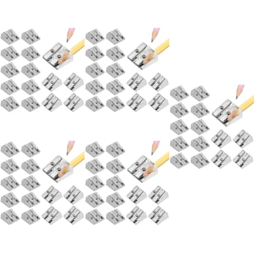 SHINEOFI 5 Sätze Bleistiftspitzer Aus Aluminiumlegierung Toga Bleistiftspender Für Das Klassenzimmer Geführte Bleistifte Vier Bleistift Küchengeräte Doppelt Gel Punkt 16 Stück * 5 von SHINEOFI