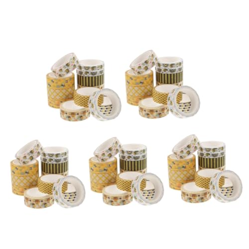 SHINEOFI 5 Sätze Blumenband Süßes Band Bienengartendekoration Waben Blumen- Dekoratives Bastelband Farbiges Washi-tape Scrapbooking Washi Tape Aufkleber 12 Rollen * 5 SHINEOFI 5 Sätze Blumenband Süßes Band Bienengartendekoration Waben Blumen- Dekoratives Bastelband Farbiges Washi-tape Scrapbooking Washi Tape Aufkleber 12 Rollen * 5 von SHINEOFI