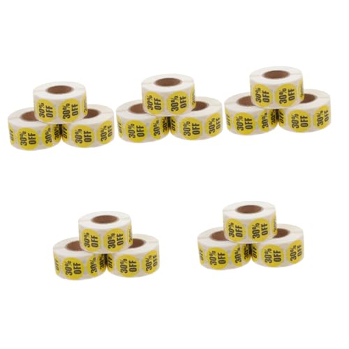 SHINEOFI 5 Sätze Bunte Aufkleber Lebensmitteletiketten Für Den Einzelhandel Schilder Farbige Aufkleber Supermarktaufkleber Farbige Etiketten Aufkleber Abnehmbare Klebrige 3 Rollen * 5 SHINEOFI 5 Sätze Bunte Aufkleber Lebensmitteletiketten Für Den Einzelhandel Schilder Farbige Aufkleber Supermarktaufkleber Farbige Etiketten Aufkleber Abnehmbare Klebrige 3 Rollen * 5 von SHINEOFI