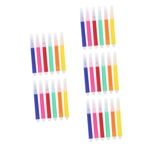 SHINEOFI 5 Sätze Buntstifte Aquarellstifte Textmarker Farbmarker Schicke Marker Farbstift Klassenpreis Wasserpinsel Aquarellpinsel Zeichenstifte Aquarell-pinselstifte Plastik 12er Pack*5 von SHINEOFI