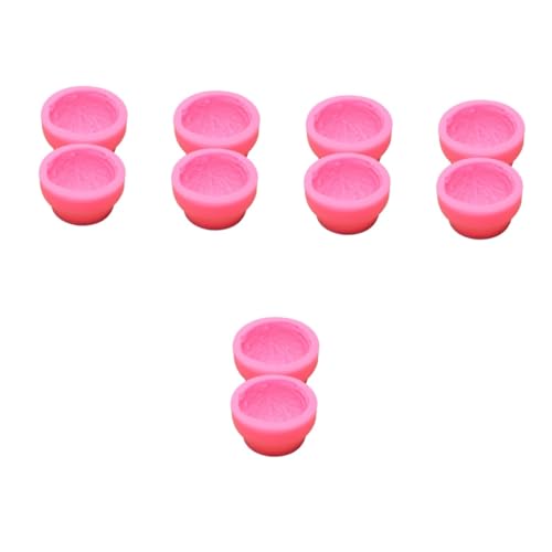 SHINEOFI 5 Sätze Eiskuchenform Formen Für Cupcake-topper Käsekuchen Keksform Eisformen Ice Cream Mold Schokoladenform Silikon-gelee-formen Silikonformen Hausform Kieselgel Rosa 2 Stück * 5 von SHINEOFI