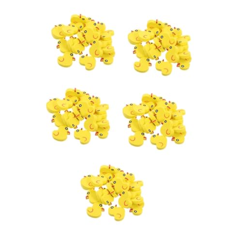 SHINEOFI 5 Sätze Entenradierer Studentische Radiergummis Belohnungs-radiergummis Radiergummis Entzückender Radiergummi Niedliche Radiergummis Mini-essen Yellow 50 Stück * 5 von SHINEOFI