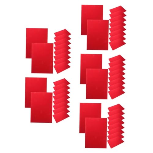 SHINEOFI 5 Sätze Glitzerpapier Origami-papierstreifen Glänzendes Papier Glitzerpapier Zum Basteln Roter Glitzerpapierkarton Glitzerkartonpapier Funkelnpapier Papier Rot 10 Stück * 5 von SHINEOFI