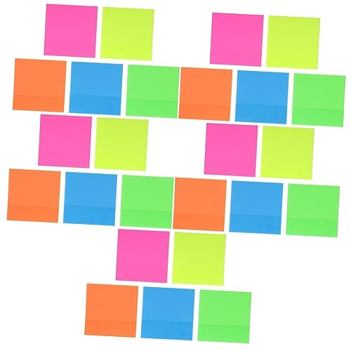 SHINEOFI 5 Sätze Haftnotiz Notizblock Memoboard Notizzettel Set Notizgitter Notizbuch Schriftsteller Multifunktions-memo-sticker Transparente Memo-aufkleber Schulnotizen Papier 5 Stück * 5 von SHINEOFI