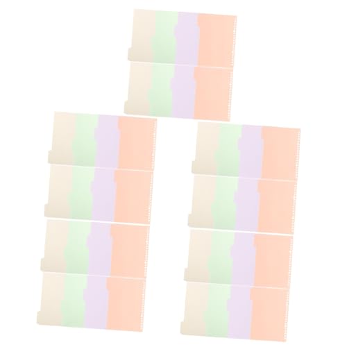 SHINEOFI 5 Sätze Karteikarten-loseblattpapier Binderteiler Bindemittel-separatoren Tab-teiler Datei-tabs-flags Registerordner-trennblätter Indexteiler Aus Papier Etiketten 8 Stück * 5 von SHINEOFI