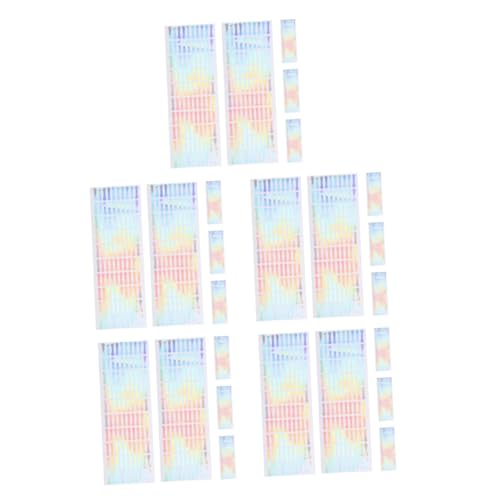 SHINEOFI 5 Sätze Manipulationssichere Aufkleber Farbgrößenaufkleber Gefälschte Id Selbstklebender Siegelaufkleber Frischhaltefoliespender Mit Schneidevorrichtung Token Pvc 500 Stück * 5 von SHINEOFI