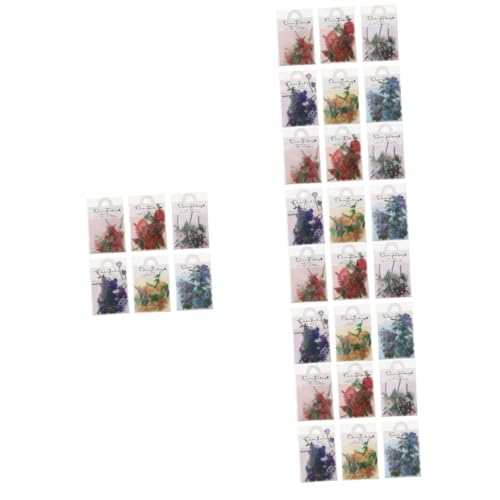 SHINEOFI 5 Sätze Pflanzenblumenaufkleber Klebesticker Stickers Aufkleber Blumensticker Blumenmuster Anlage Schrott Dekorativer Aufkleber Handkontoaufkleber Das Haustier 6 Packungen * 5 von SHINEOFI