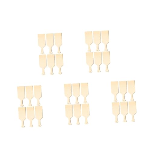 SHINEOFI 5 Sätze Schneidebrett Mit Holzgriff Gemüsebrett Unfertige Holzpaddel Holzbretter Schneidebrett Zum Basteln Kleines Holzschneidebrett Handpaddel Beige Buchsbaum 6 Stück * 5 von SHINEOFI