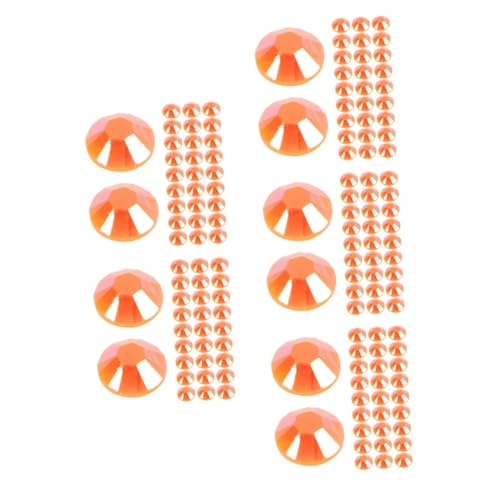 SHINEOFI 5 Sätze Strass Mit Flachem Boden Herbstfarbene Strasssteine Verschiedene Strasssteine ​​zum Basteln Bling-glitzerperlen Strass Zum Basteln Kristallperlen Harz Orange 1000 Stück * 5 von SHINEOFI