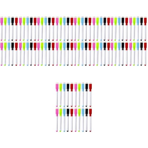 SHINEOFI 5 Sätze Whiteboard-stift Trocken Abwischbarer Radiergummi Trockener Löschstift Büroartikel Büromaterial Tragbare Markierungen Trocken Abwischbare Marker Plastik 30 Stück * 5 von SHINEOFI