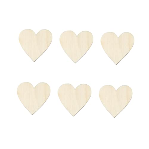 SHINEOFI 50 Stück Holzausschnitte Konfetti auf dem Hochzeitstisch DIY-Kalender-Tag dekoration weihnachten weihnchtsdeko holzchips hochzeitsdeco Holzspan holzschmuck selber machen Hölzern von SHINEOFI