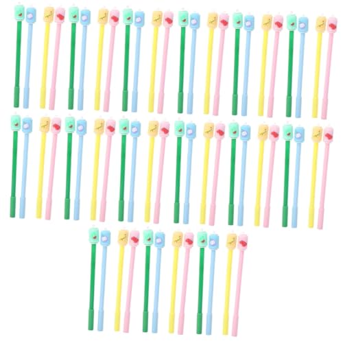 SHINEOFI 5Sets Gelschreiber Cartoon Gel Tintenstift Bürobedarf Bürobedarf Stift Mit Feiner Spitze Kugelschreiber Fürs Büro Füllfederhalter Süßer Stift Cartoon 12pcs*5 von SHINEOFI