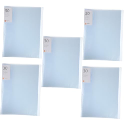 SHINEOFI 5St Ordner Noten aufzeichnen dokumentieren Datei Dokumentenorganisator besprechungsmappe aktenkoffer Übersichtlicher Organizer für Musikpartituren Dokumentordner-Organizer PVC Blue von SHINEOFI