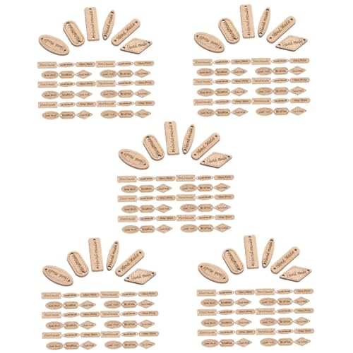 SHINEOFI 5sets Namensschild-taste Knopfnadeln Verschluss Druckknöpfe Aufkleber Bastelausschnitt Anhänger Handmade Handgemachte Holzknöpfe 2-loch-holzknöpfe Handwerk Holz Tag Hölzern 50pcs*5 von SHINEOFI