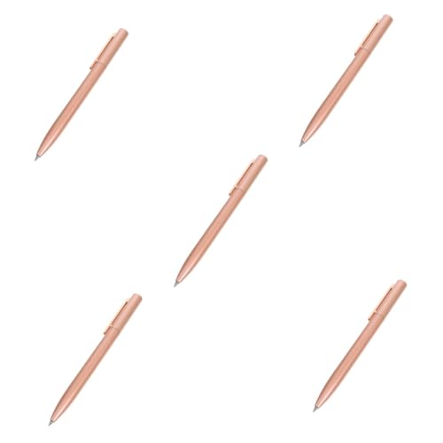 SHINEOFI 5st Rotierender Stift Tagebuchstifte Stift Gel-tintenstifte Zum Journaling Gelschreiber Fürs Büro Schreibstifte Schicke Kugelschreiber Goldene Stifte Rose Gold Aluminium von SHINEOFI