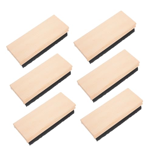 SHINEOFI 6 Stück Holz Filz Tafelwischer Ergonomischer Griff Leicht und Tragbar für Schule Büro und Kreativprojekte Effektive Kreideentfernung für Oberflächen SHINEOFI 6 Stück Holz Filz Tafelwischer Ergonomischer Griff Leicht und Tragbar für Schule Büro und Kreativprojekte Effektive Kreideentfernung für Oberflächen von SHINEOFI